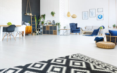 Modern apartment with living room
